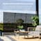 Glitzhome® 6ft. Black Galvanized Steel Bamboo Pattern Privacy Screen Fence Panel & Room Divider